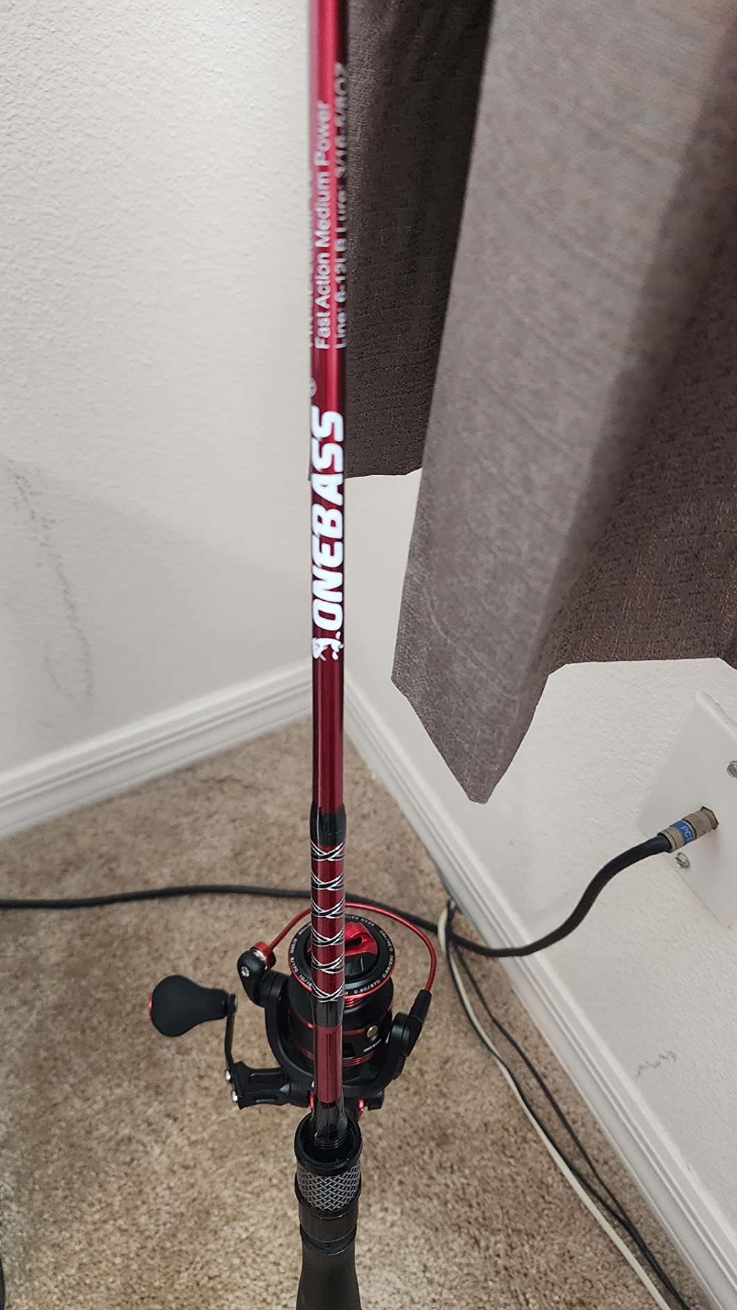 One Bass Fishing Rod and Reel Combo, IM7 Graphite 2 Pc Blank Baitcasting Combo, Spinning Rod with SuperPolymer Handle customer photo 2