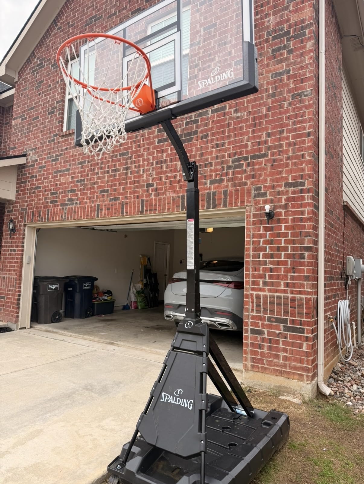 Spalding Momentous EZ Assembly Portable Adjustable Outdoor Basketball Hoop – Assembles in 30 Minutes or Less customer photo 1