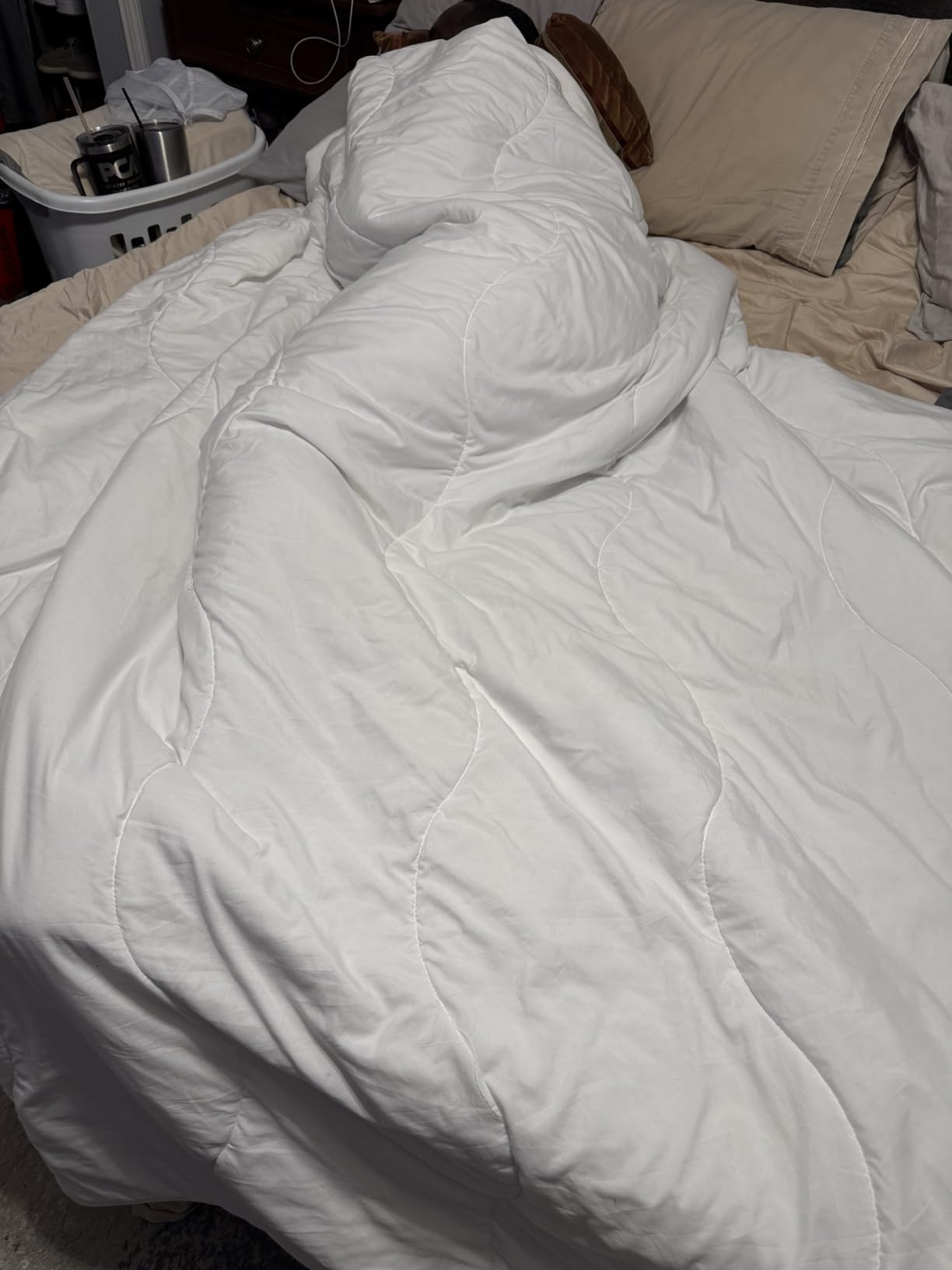 MEELUS Lightweight Comforter Cooling White, All Season Duvet Insert customer photo 1