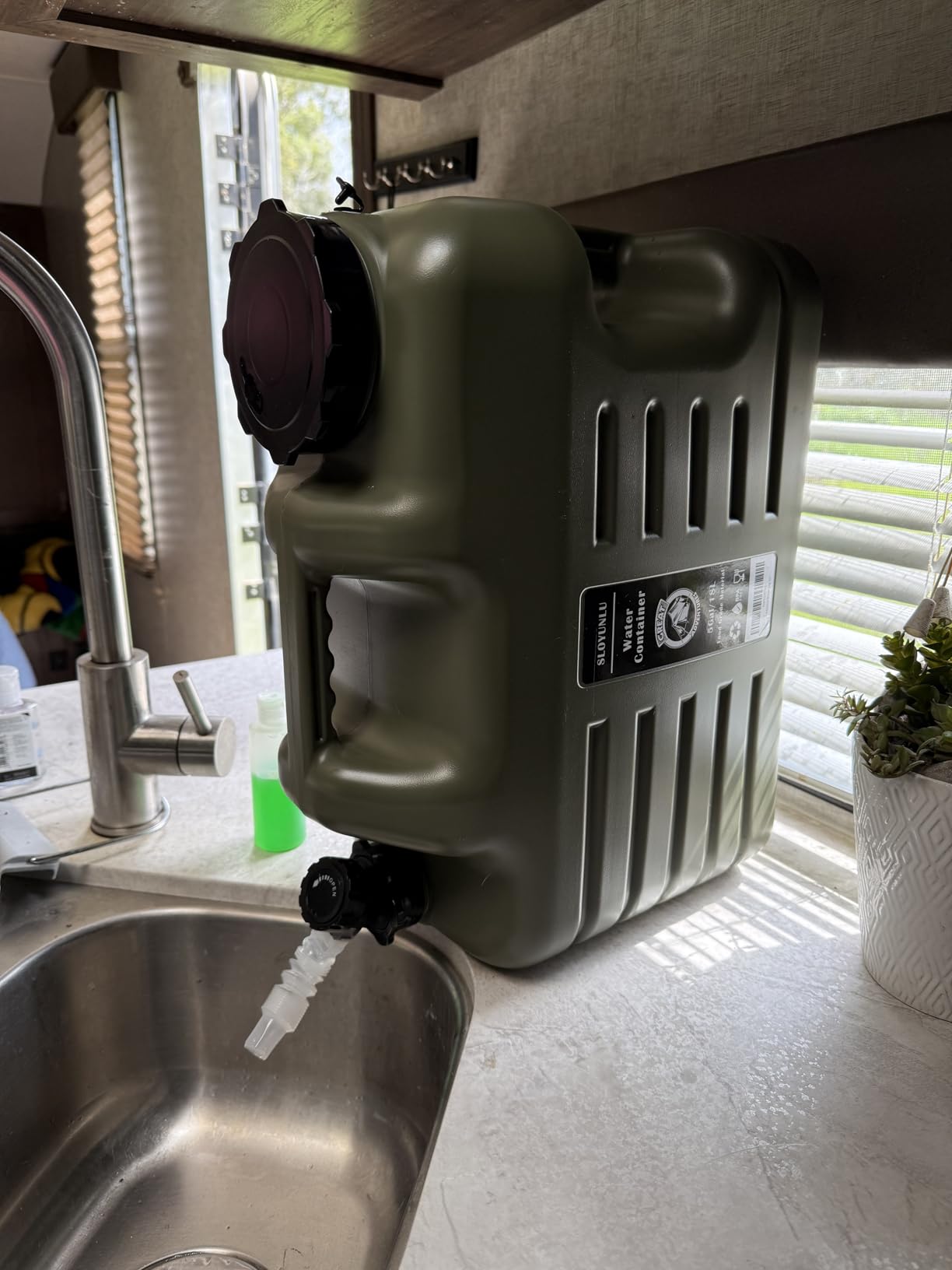 20 Gallon Portable Water Tank with Spigot&Hose customer photo 2
