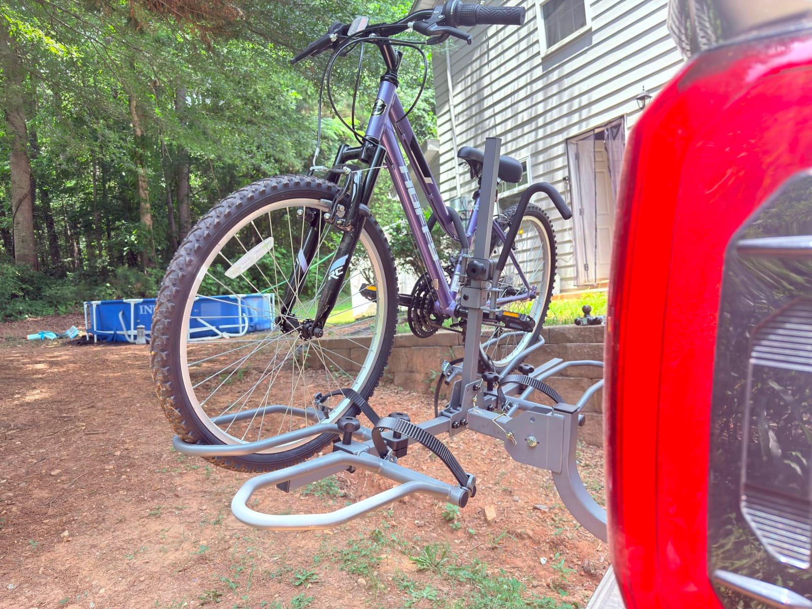 WILDROAD 2-Bike Hitch Rack, 180 lbs, Tilting & Foldable, Fits 2