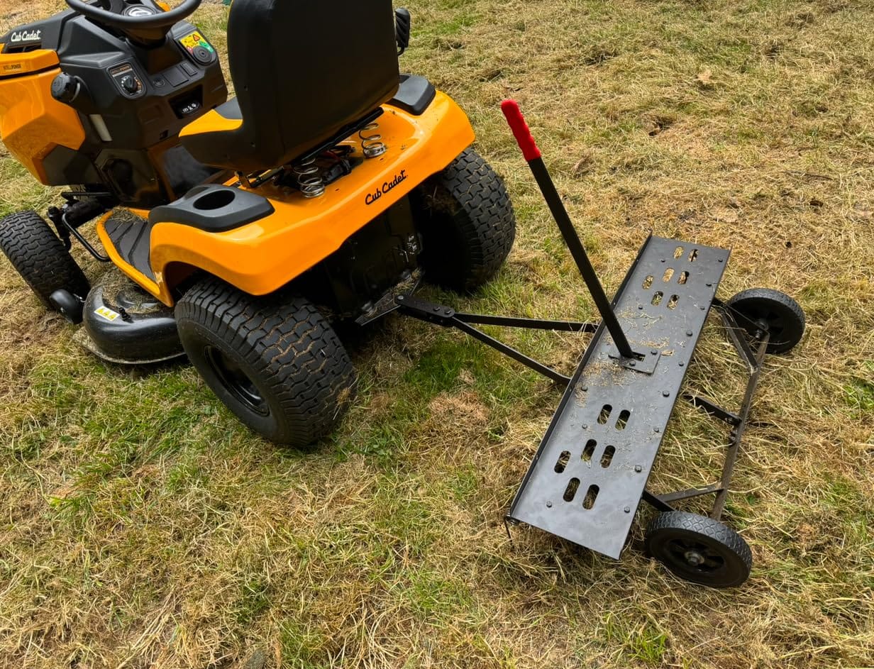 Suchtale 48 Inch Tow Behind Lawn Dethatcher with 24 Spring Tines customer photo 2