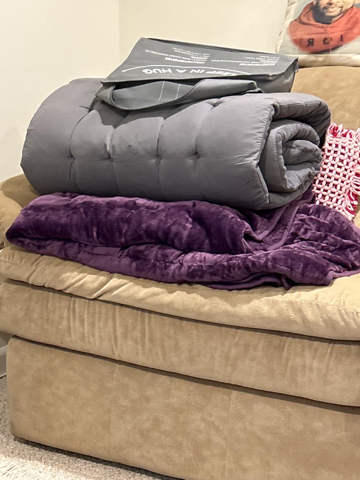 Uttermara Weighted Blankets for Adults Queen Size, 15lbs 60x80 inches customer photo 1