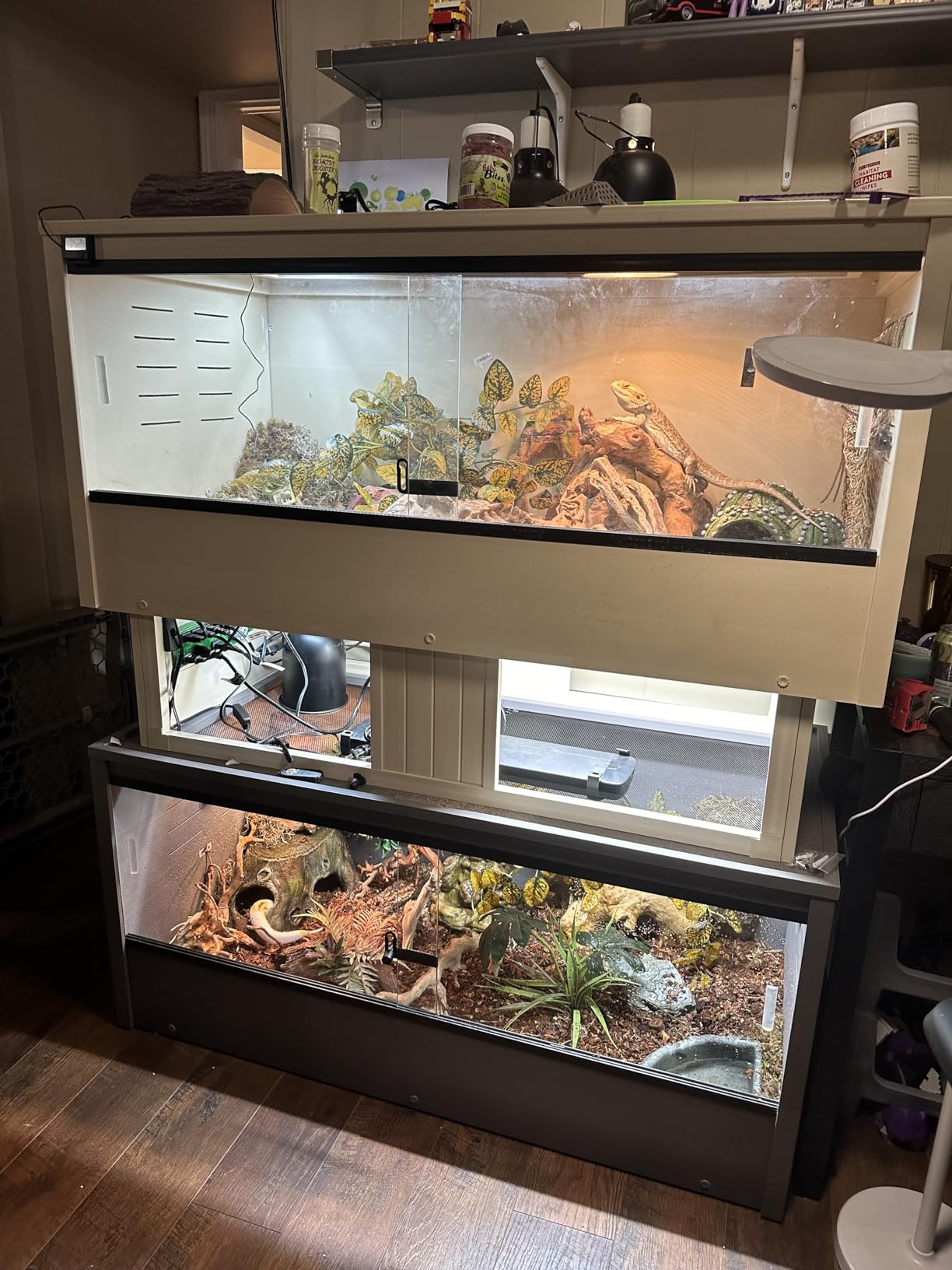 New Age Pet® Mojave Habitat Stacker, Large, Grey customer photo 1