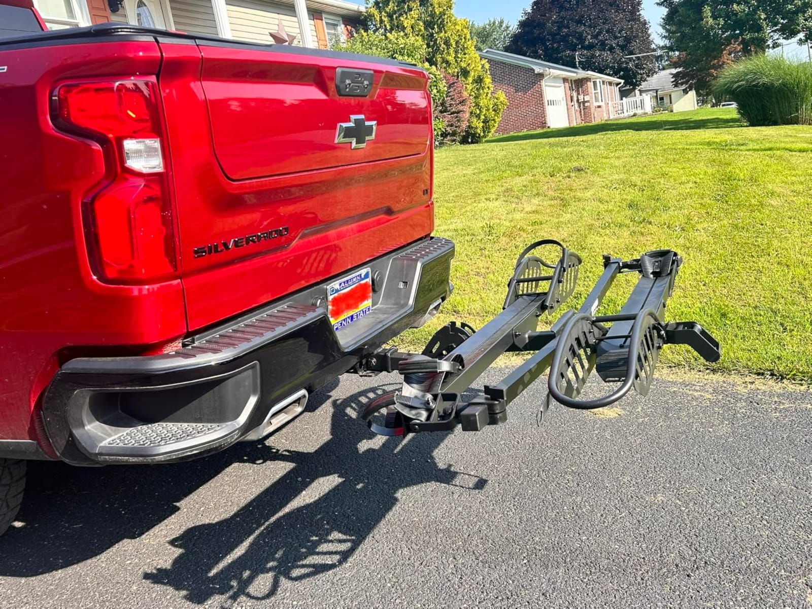 Young Electric Ebike Rack with Ramp 200 lbs 2-Bike Rack Hitch Mount customer photo 2