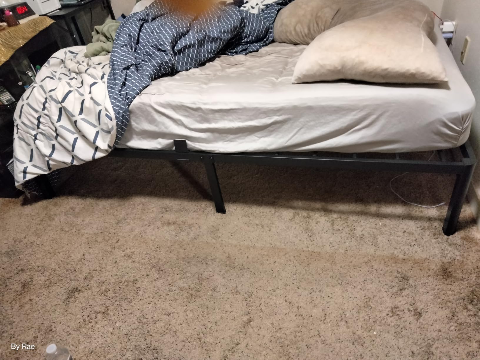 ROIL 4 Inch Twin Bed Frame Low Profile with Rounded Corner Mattress Baffle customer photo 1