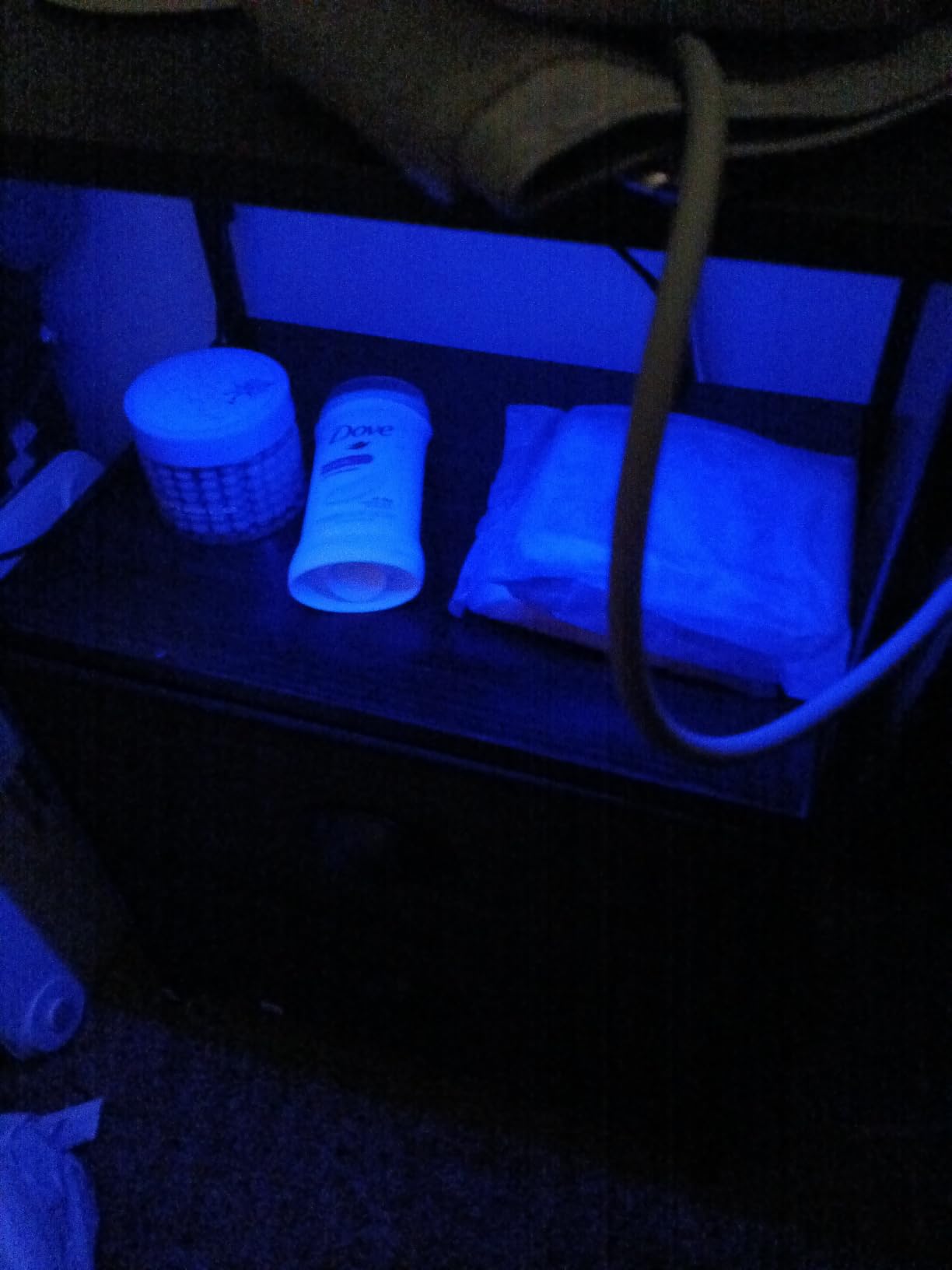 Furologee Nightstand Set of 2 with LED Lights, Charging Station, Black Oak customer photo 2