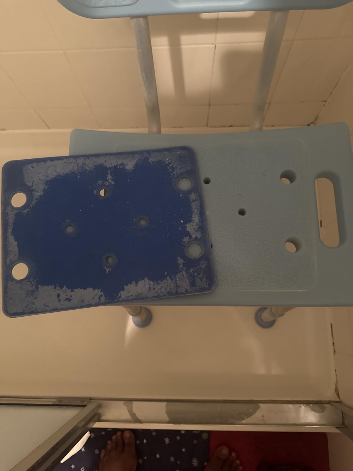 Shower Chair for Inside Shower with Removable Back, Adjustable Shower Stool customer photo 2