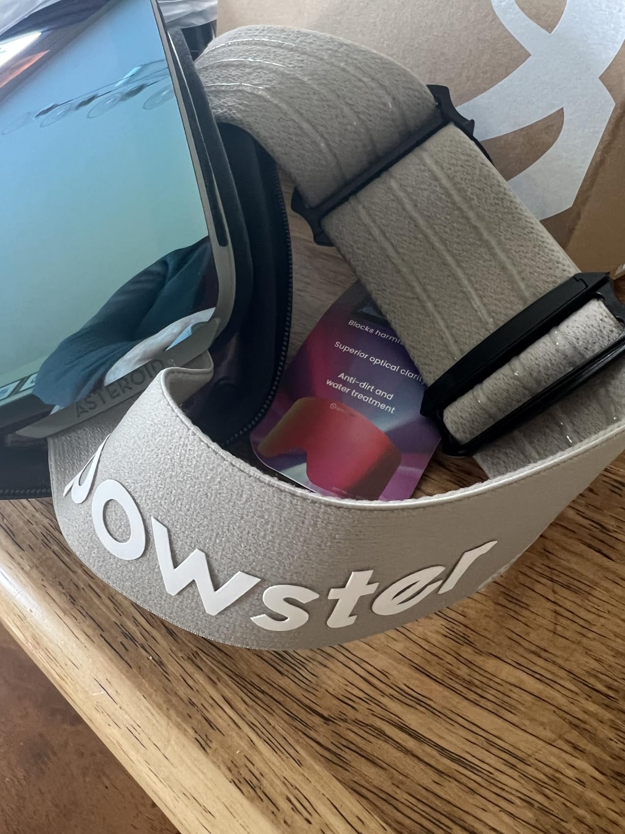 Powster Ski Goggles Snow OTG Snowboard Goggles Magnetic Interchangeable Lens Frameless UV Protection Anti-fog mobile Skating customer photo 1