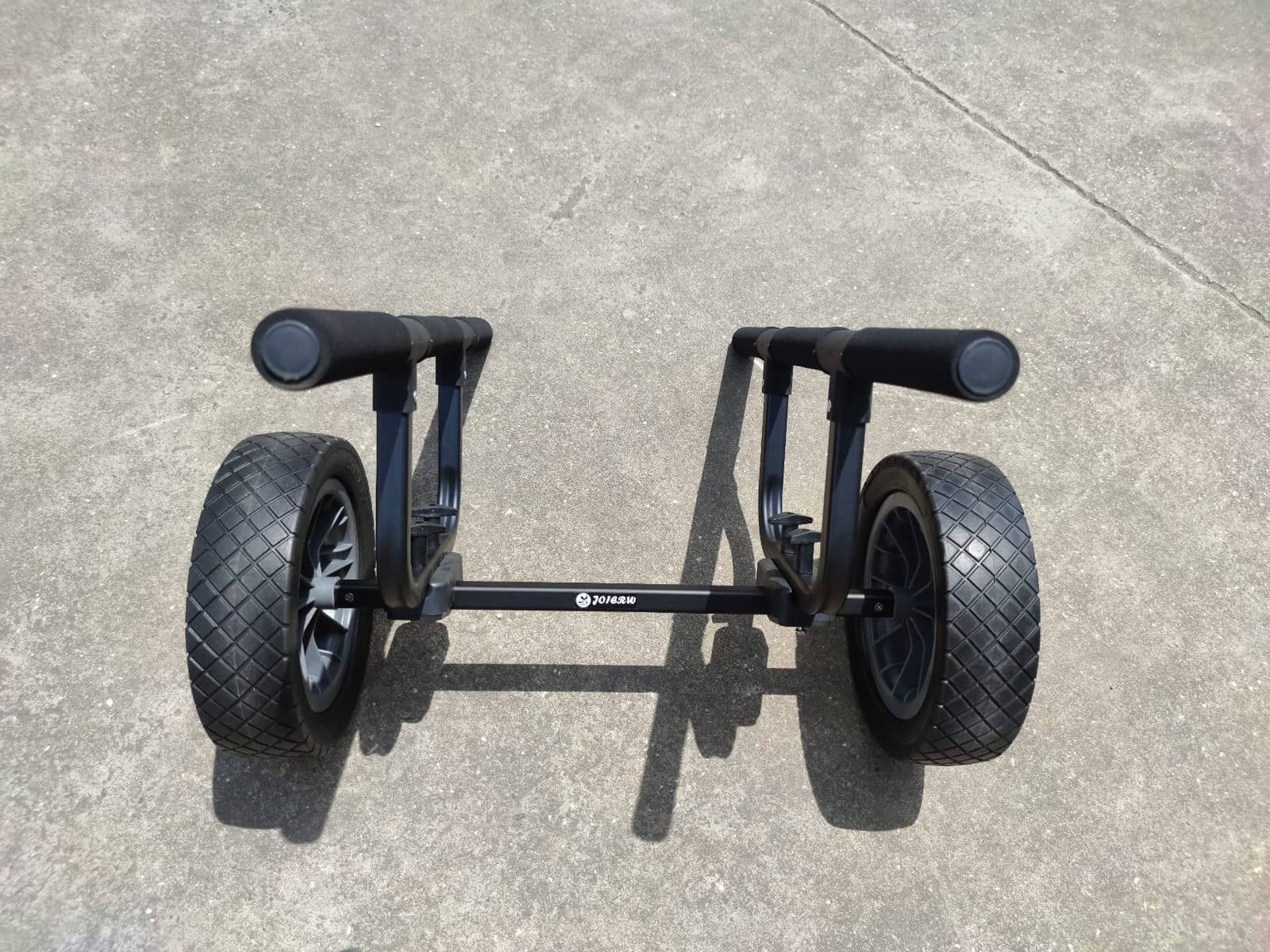 Heavy Duty Kayak Cart, Width Adjustable Canoe Cart with 12inch Flatfree Beach Wheels Boat Dolly Cart Transport Carrier customer photo 2
