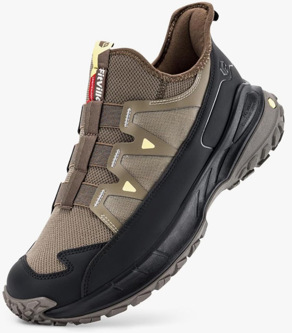 FitVille Extra Wide Sneakers for Men Slip-on Shoes, Soft Comfortable Mens Running Shoe, Slip Resistant Hiking Walking Shoes with Arch Support & Wide Toe Box customer photo 1