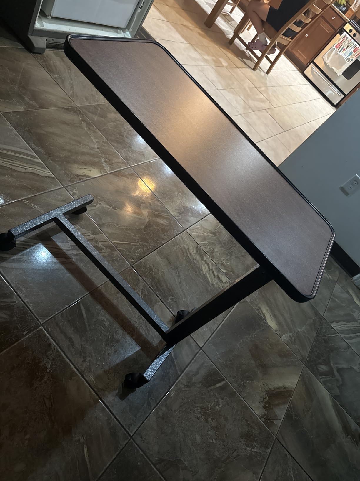 Medical king Adjustable Overbed Bedside Table Hospital Table customer photo 1