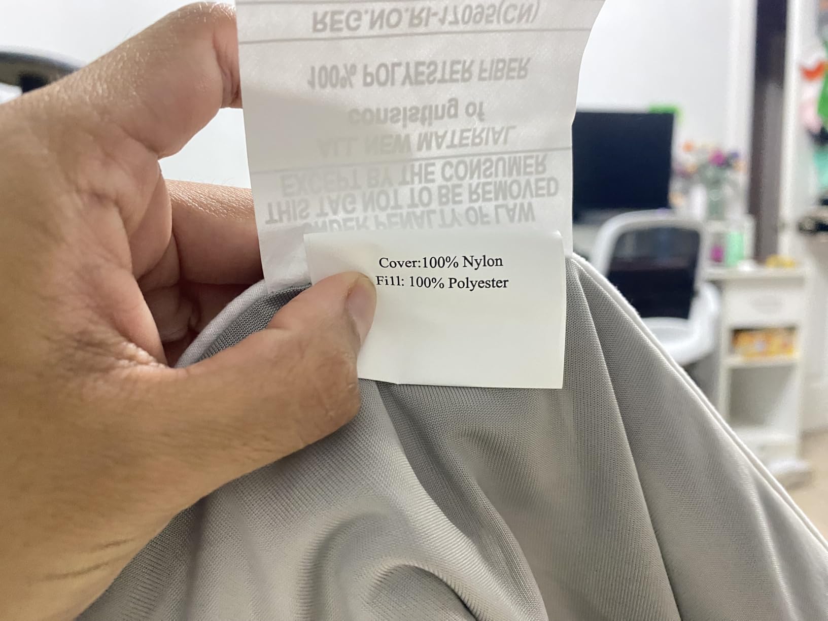 DOWNCOOL Cooling Comforter Queen Size,Grey Cooling Blanket for Hot Sleeper customer photo 1