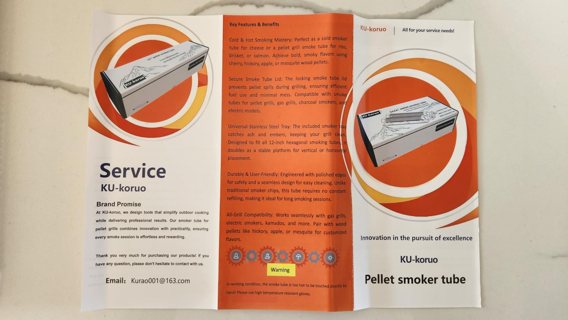 Pellet Smoker Tube with Tube Lid & Tray, 12