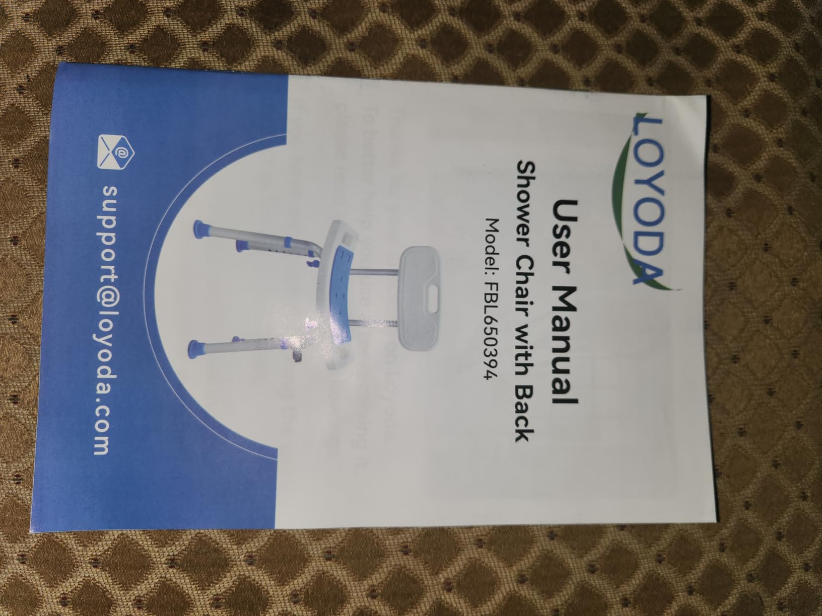 Loyoda Shower Chair for Inside Shower with Removable Back, 400 LBS Capacity customer photo 2