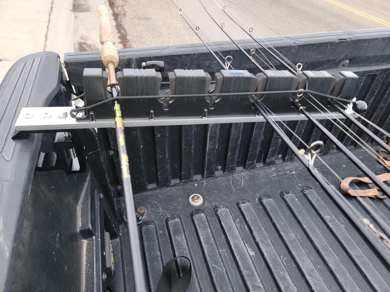 GADFISH Fishing Rod Holder for Truck Bed, Hold 6 Fishing Rods At Once, Adjustable Fishing Rod Holder Fits Most Fishing Rods, 2 Mounting Options customer photo 1