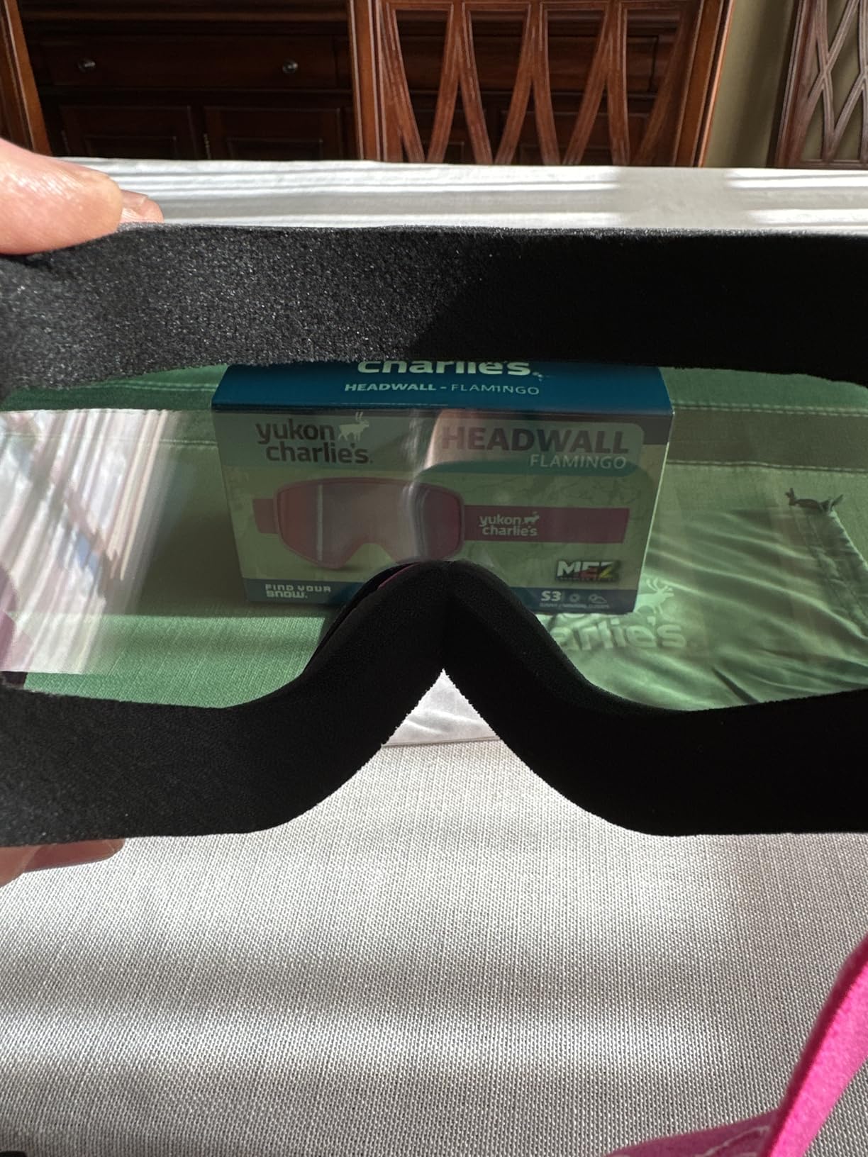 Yukon Charlie’s Adult Snow Goggles - Cylindrical Lens Ski Goggles - Boosted Contrast, Reduced Glare, Anti-Fog customer photo 2