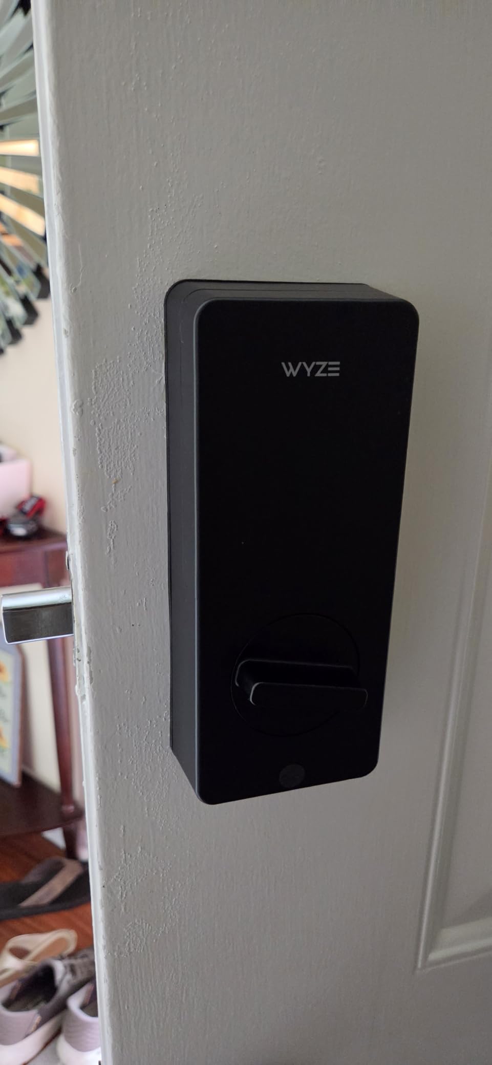 Wyze Auto-Lock Bolt v2, Fingerprint Keyless Entry Smart Lock, AI Learning Scanner with Wi-Fi Front Door Lock Deadbolt, Auto-Lock, 8 Months Battery, BHMA2, IP53, Anti-Peep Keypad, Backup Keys customer photo 1