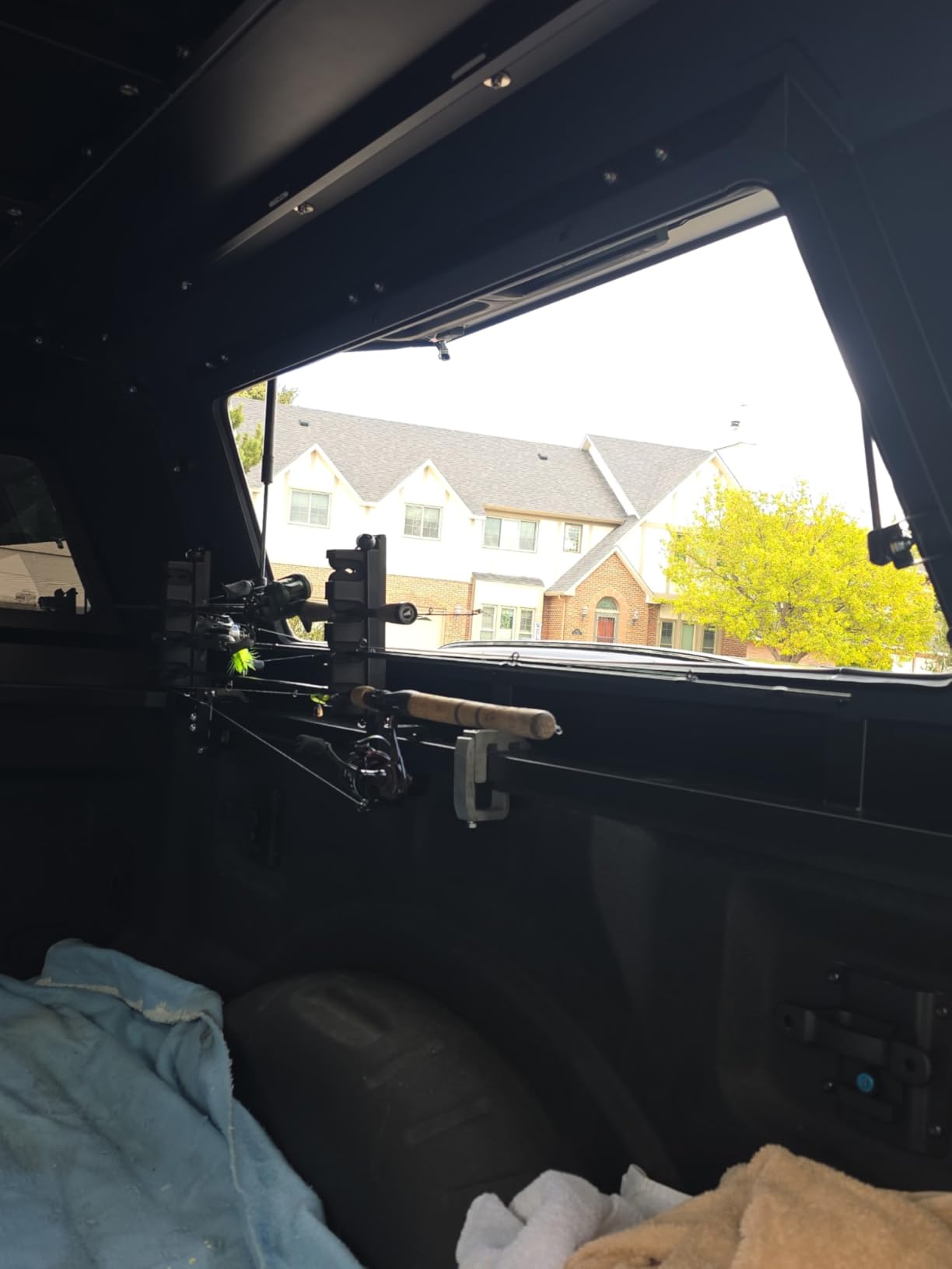 Upgraded Fishing Rod Holder for Truck Bed, Holds 4/6 Rods, Secure C-Clamp No-Drill, Horizontal/Vertical Mount, Fishing Rod Holder Fits Most Pickup Trucks, 1 Pair customer photo 1
