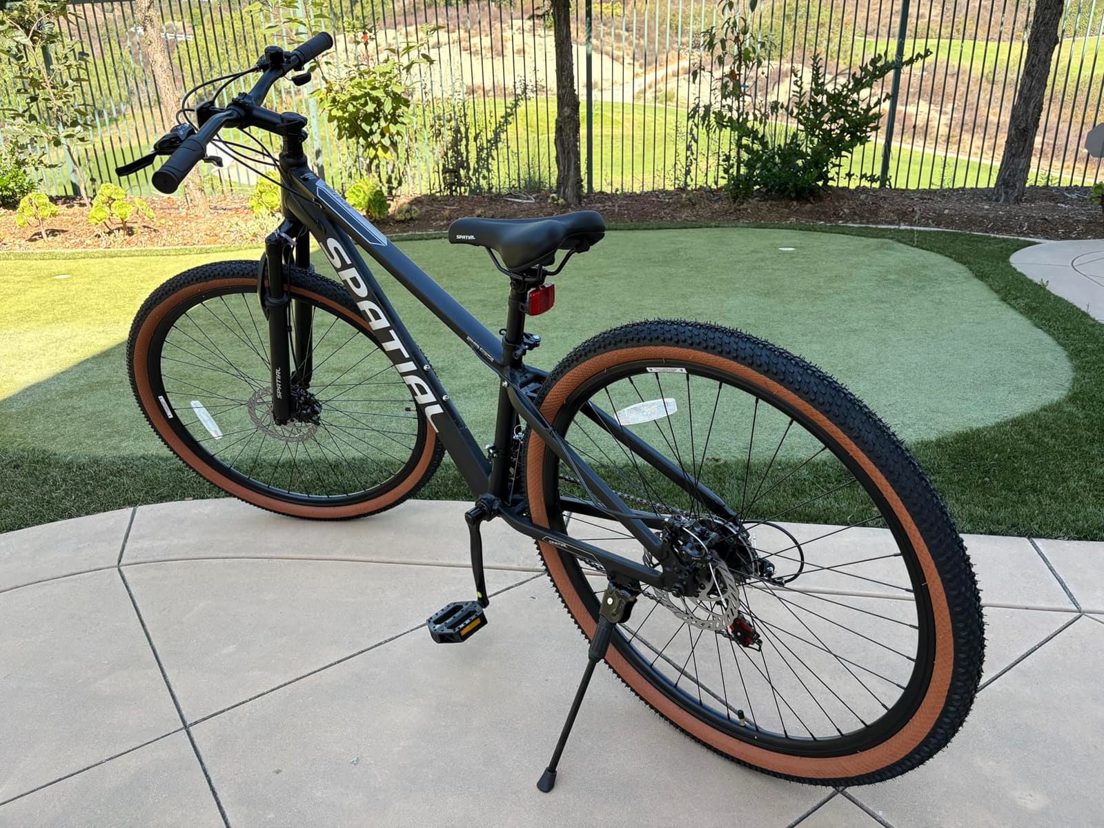 SPATIAL Mountain Bike, 24/26/27.5 Inch Outdoor Cycling Bike, 8/21 Speed Lightweight Aluminum Frame | Dual Disc Brakes, Adjustable Ergonomic Seat for Adult Teens customer photo 1