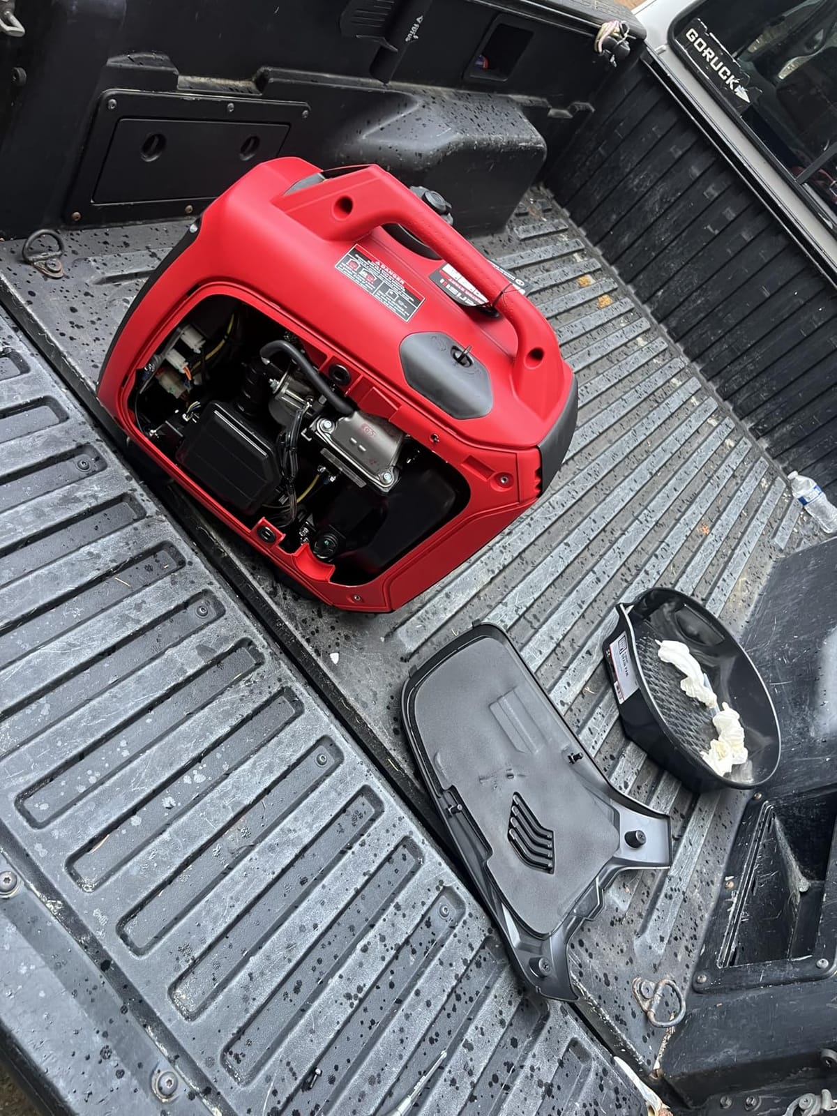 AMERISUN Gas Powered Generator 4500-Watt, Portable Inverter Generator with CO-Sensor, Parallel Capable Long Run Time for Camping Tailgating Home Emergency Use, EPA Compliant customer photo 1