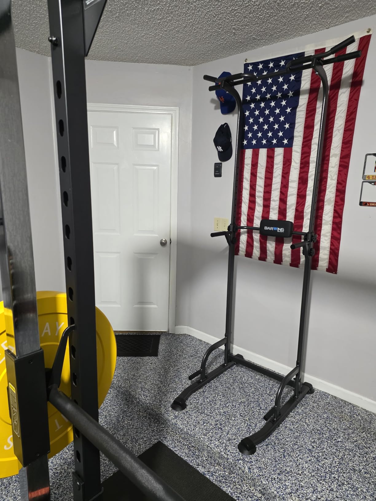 BARWING Pull Up Bar Station, Power Tower, Dip Station with 3D Backrest, Multi-Function Strength Training Stand Rack, Adjustable Height Dip Bar for Home Gym Workout Stand Fitness Exercise Equipment customer photo 2