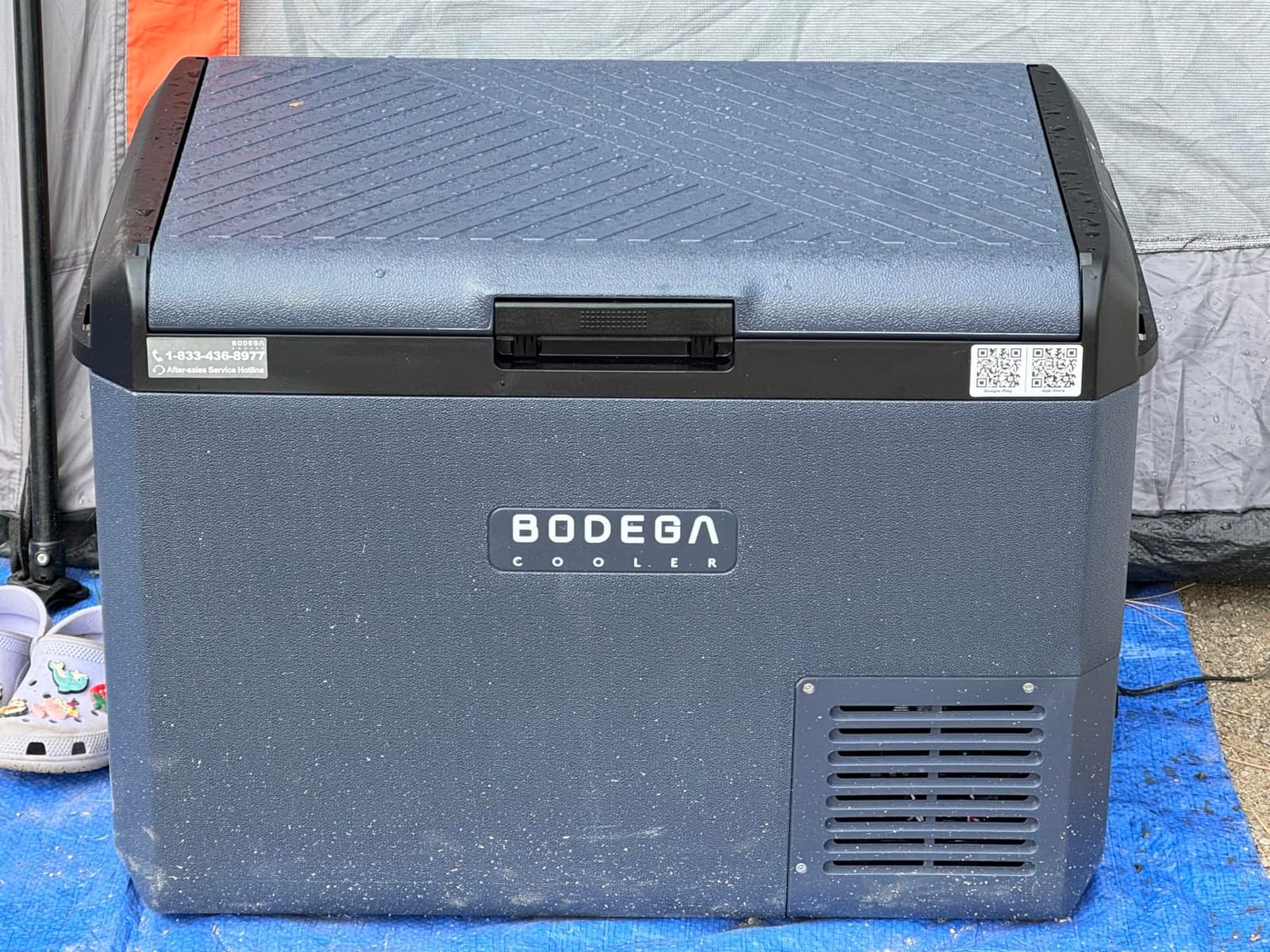 BODEGA COOLER Car Refrigerator Dual Zone,79QT Portable Freezer -4°F to 68°F, 12V Electric Cooler with Wheels & Handle, Ultra-Quiet ≤31dB, Fast Cooling for Camping, RV, Van Life & Road Trips customer photo 1