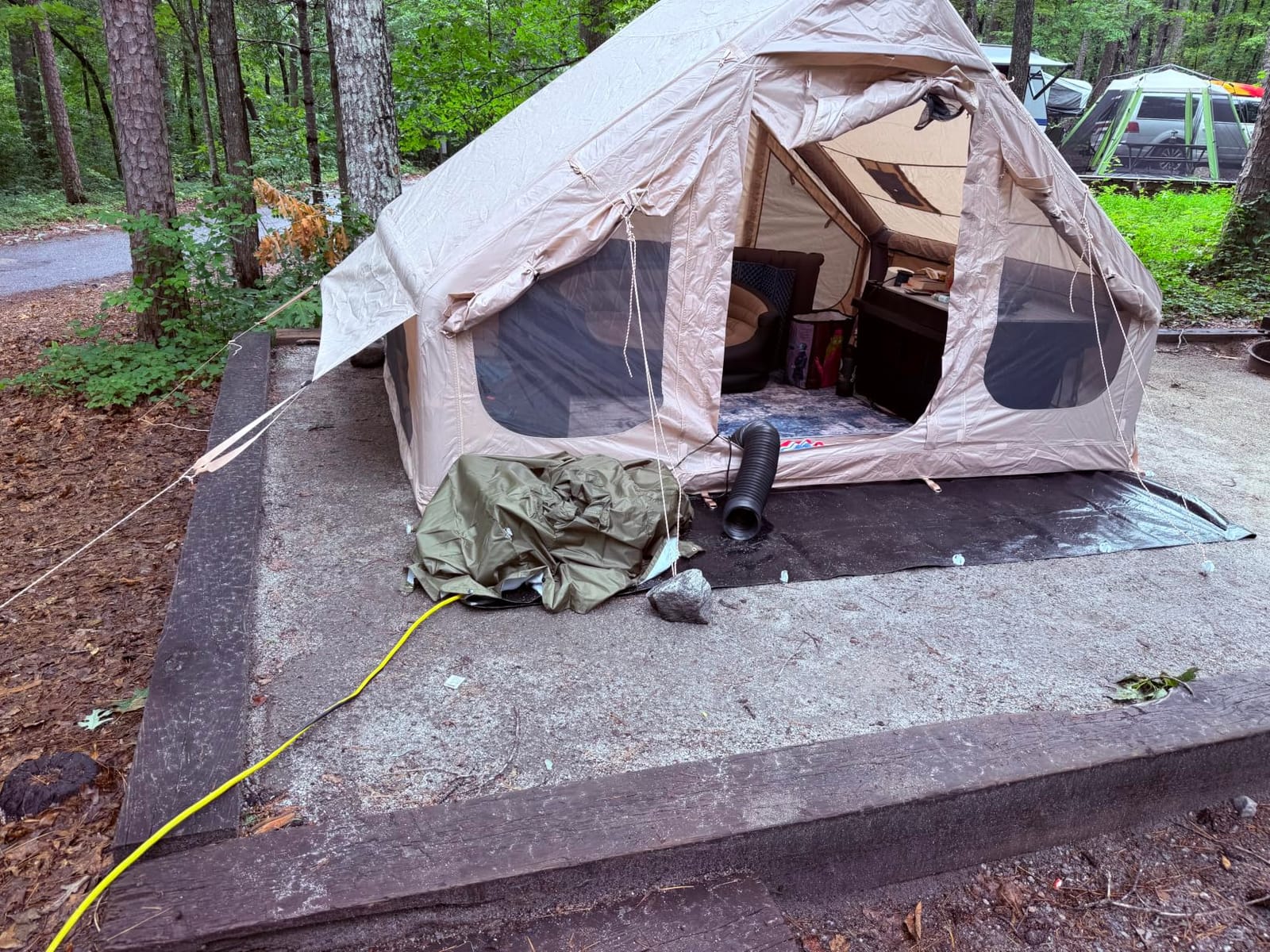 Inflatable Tents for Camping, Blow Up Tent with Stove Jack, Ytaoeo Hot Tent customer photo 2