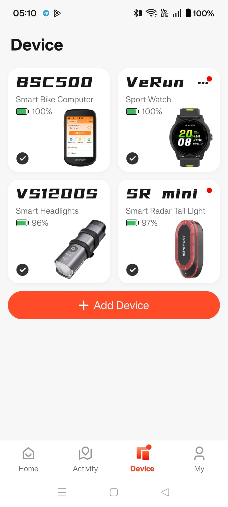 iGPSPORT BSC500 GPS Bike Computer, 3.3'' Touch Screen MAP Voice Navigation customer photo 1