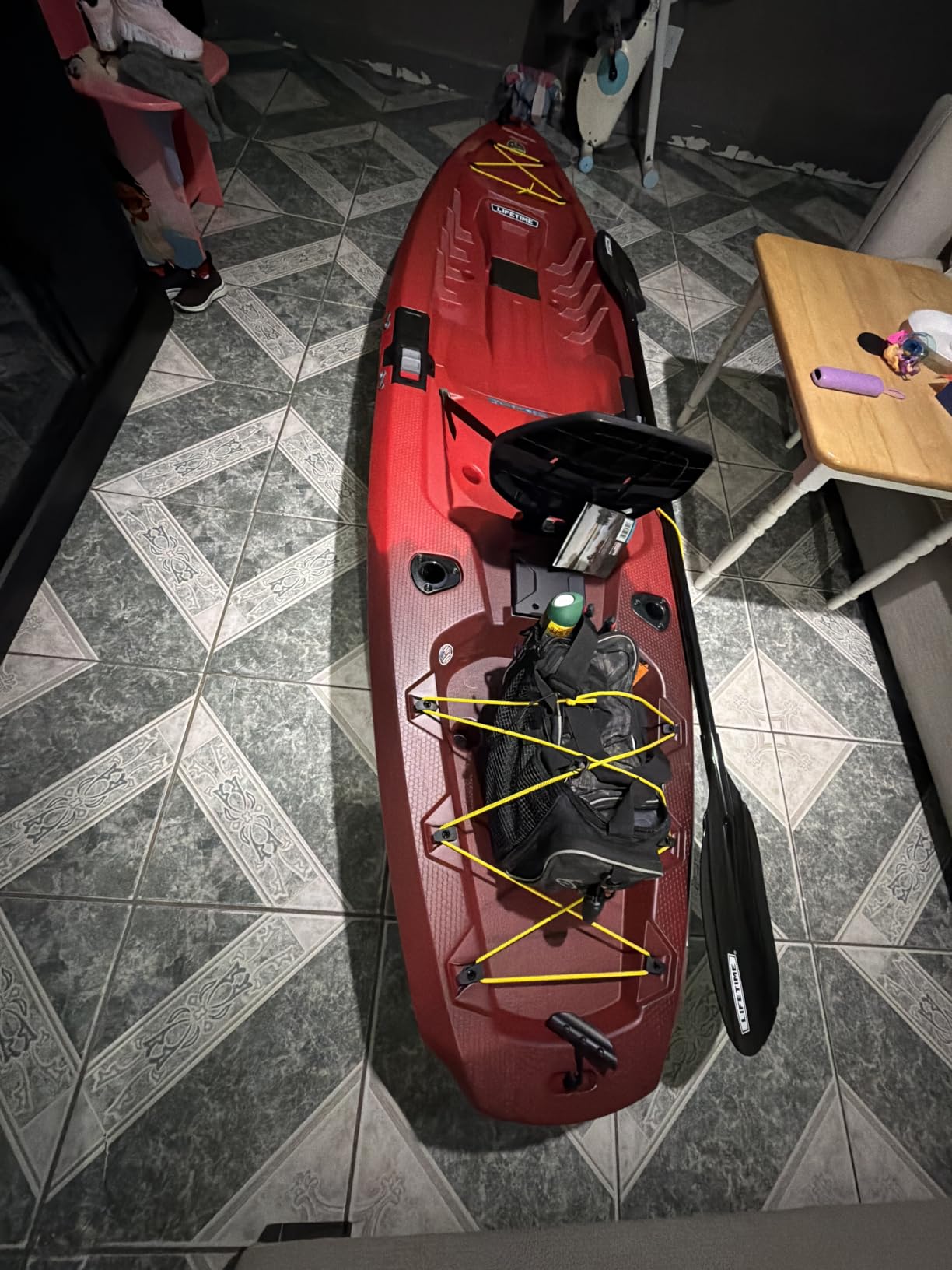Lifetime Lockport 94 Modular Sit-on-Top Kayak with Paddle, Two-Piece Design with SlideLock System, Rod Holders, Adjustable Seat customer photo 1