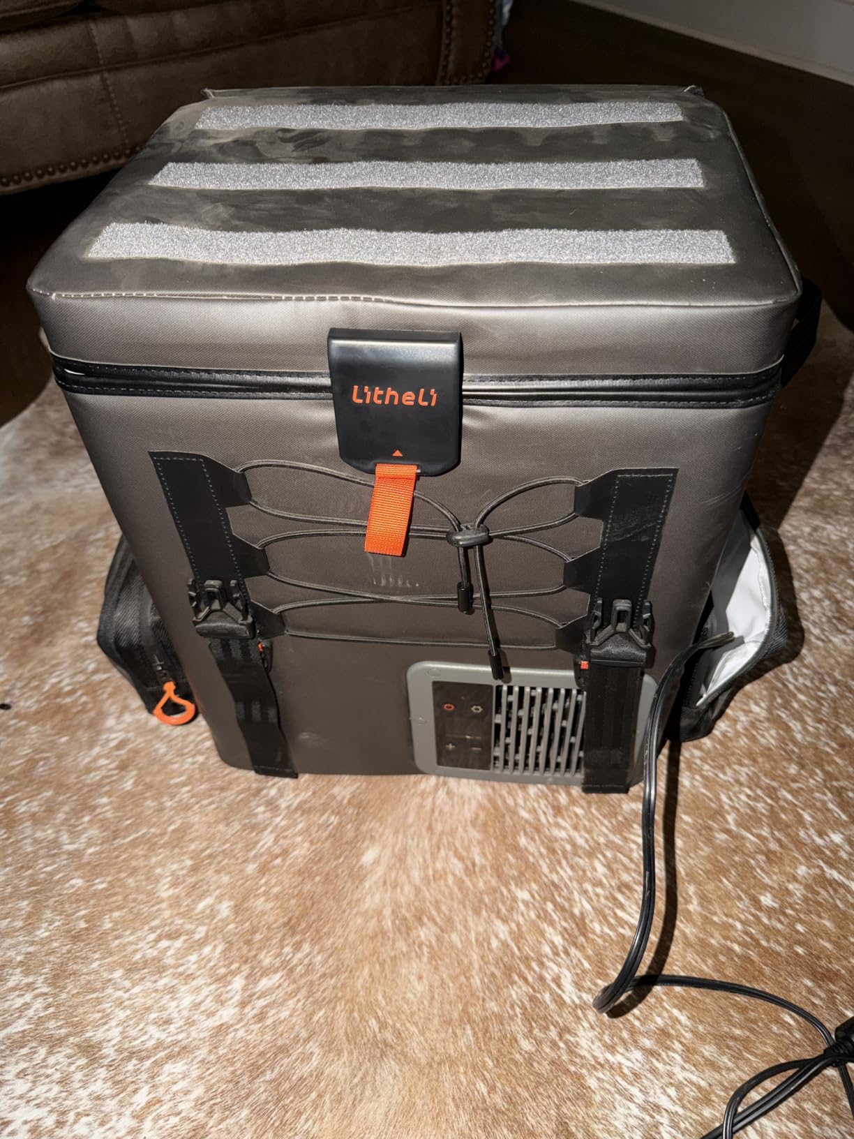 LiTHELi 12 Volt Portable Refrigerator with 2 U20 Batteries,20L/21QT Car Fridge, Portable Freezer (-4℉~68℉),Compressor Cooler with 12V/24 DC for Outdoor Camping Overlanding Truck RV SUV Van customer photo 1