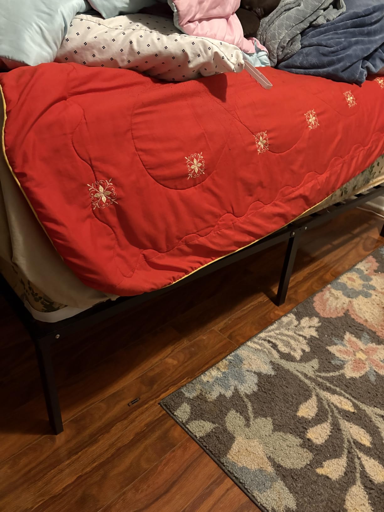 Twin Bed Frame 14 Inch Metal Platform with Under Bed Storage Space customer photo 1