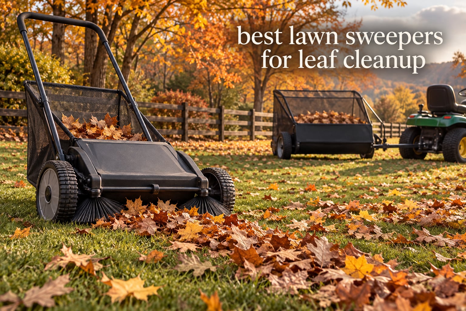 best lawn sweepers for leaf cleanup