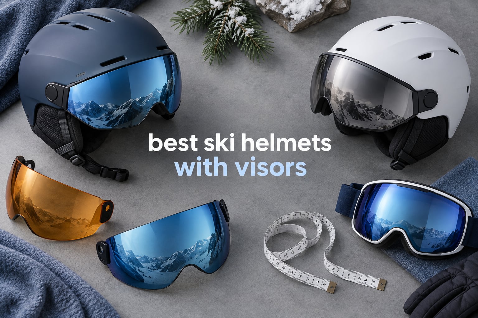 best ski helmets with visors