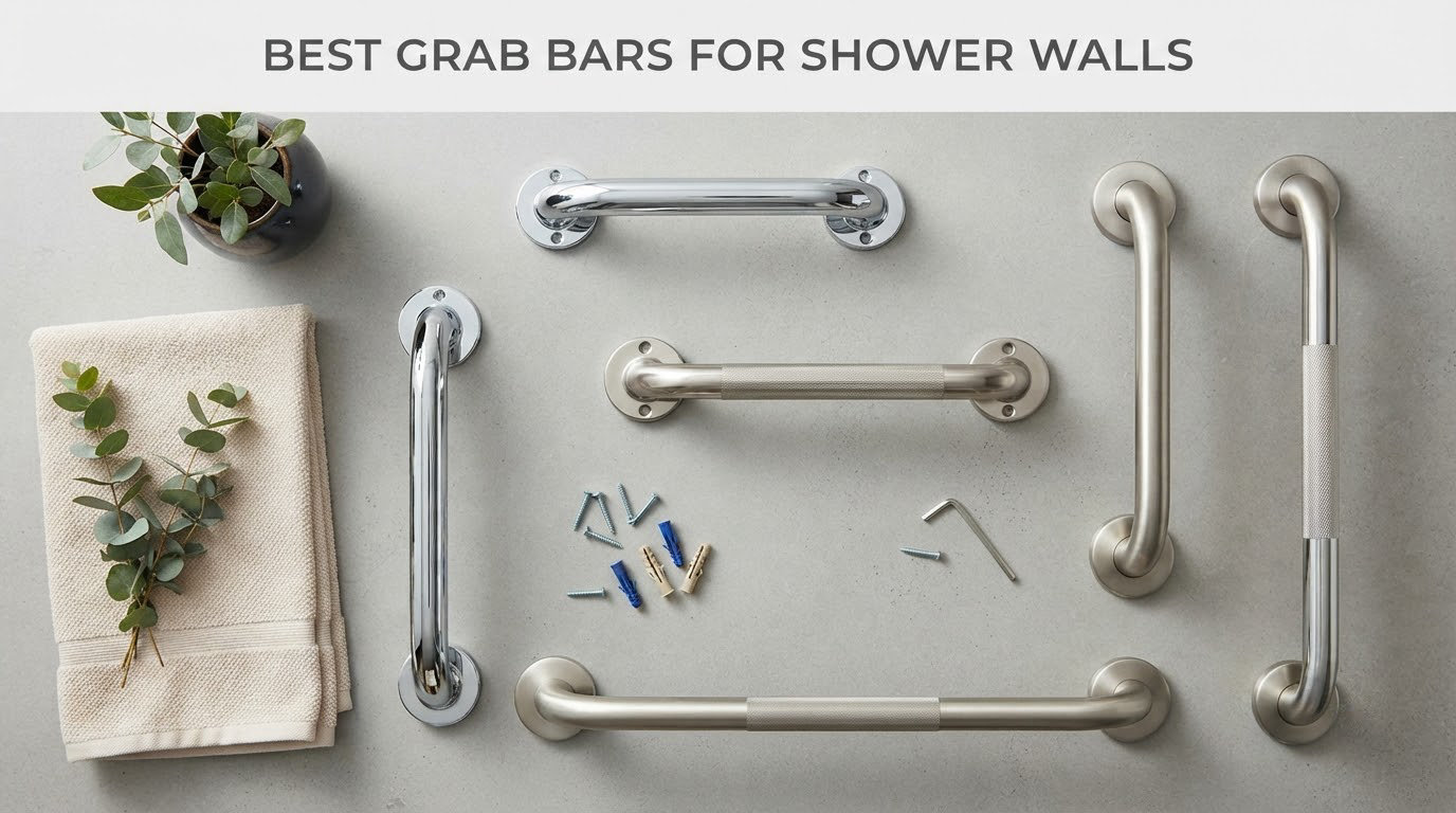 best grab bars for shower walls