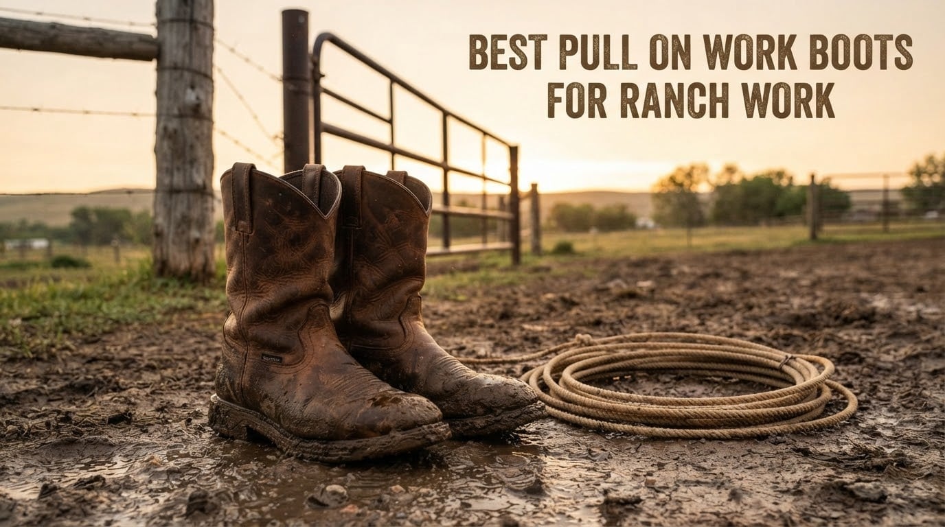 best pull on work boots for ranch work