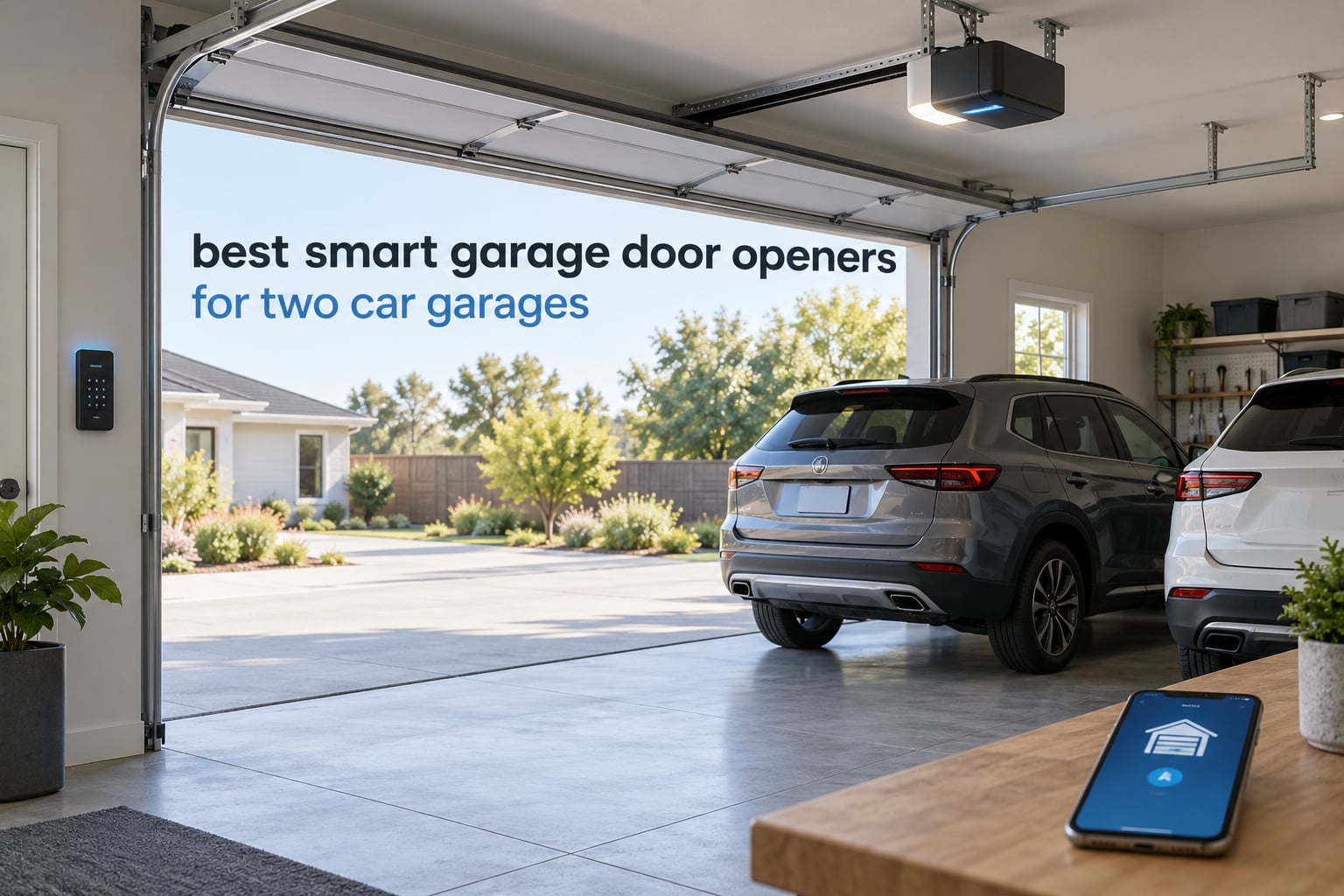best smart garage door openers for two car garages