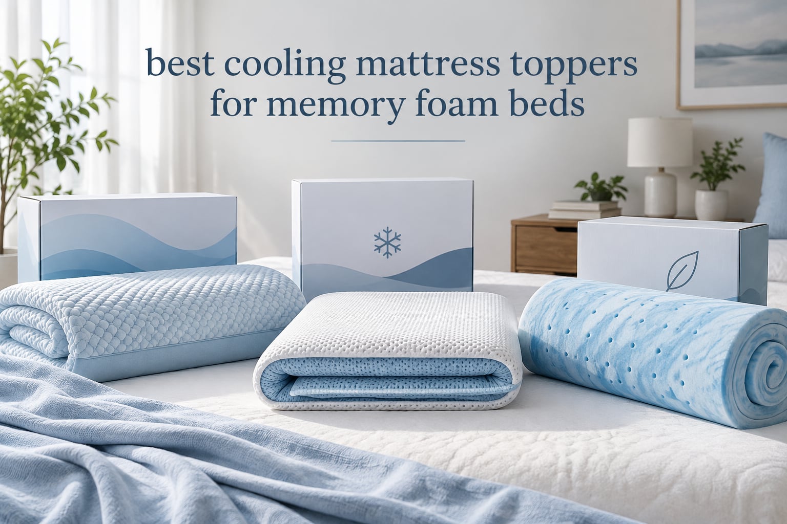 best cooling mattress toppers for memory foam beds