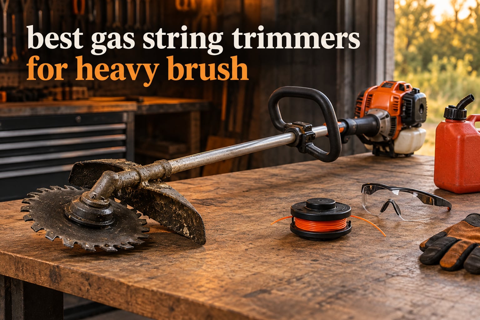 best gas string trimmers for heavy brush