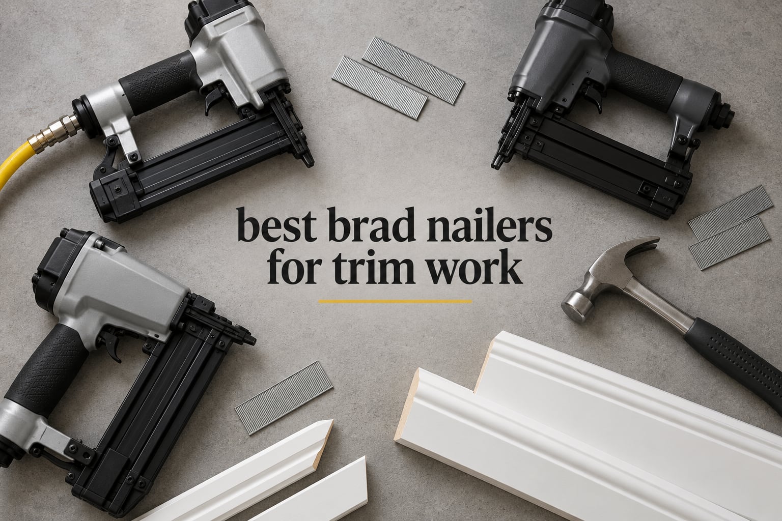 best brad nailers for trim work