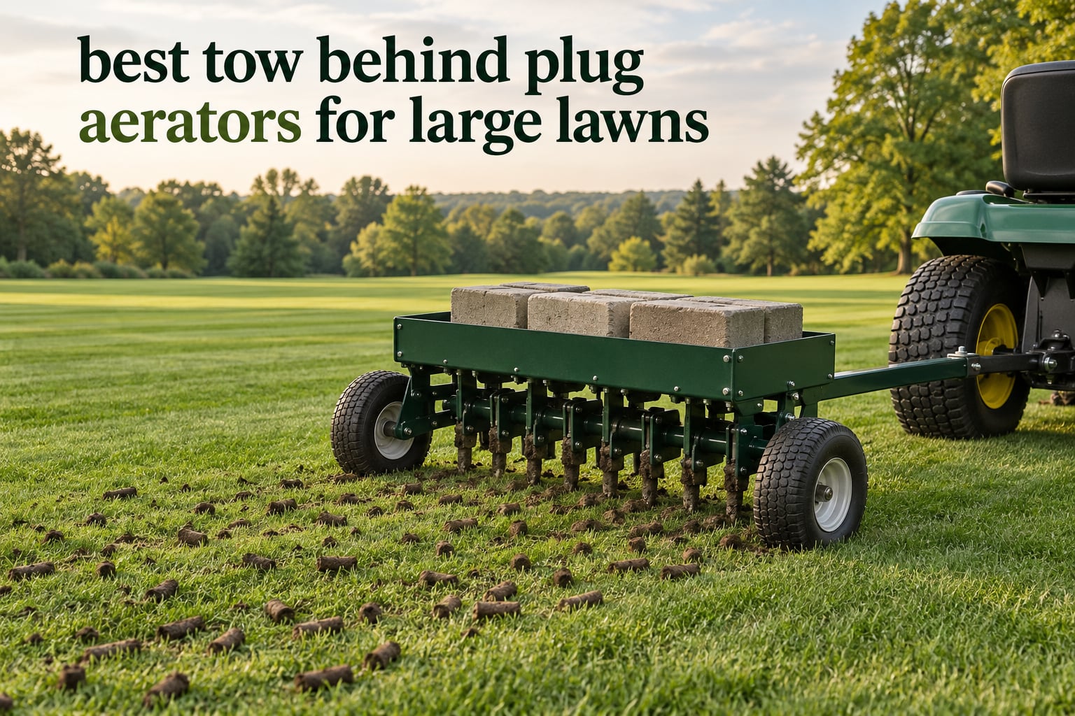 best tow behind plug aerators for large lawns