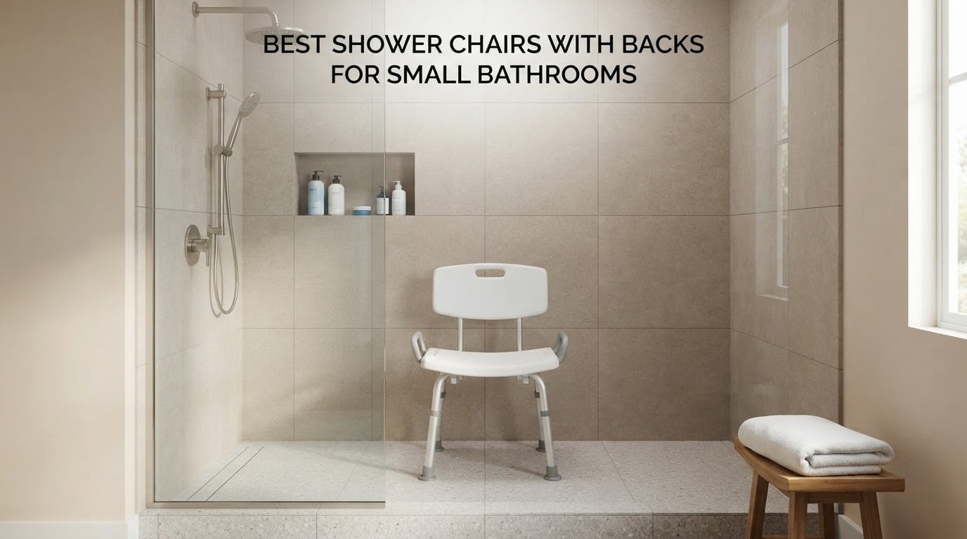 best shower chairs with backs for small bathrooms