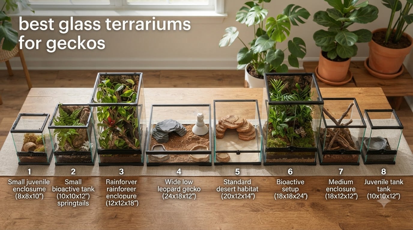 best glass terrariums for geckos