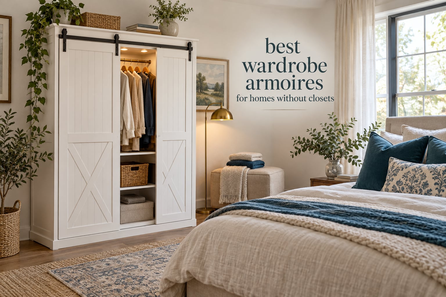 best wardrobe armoires for homes without closets