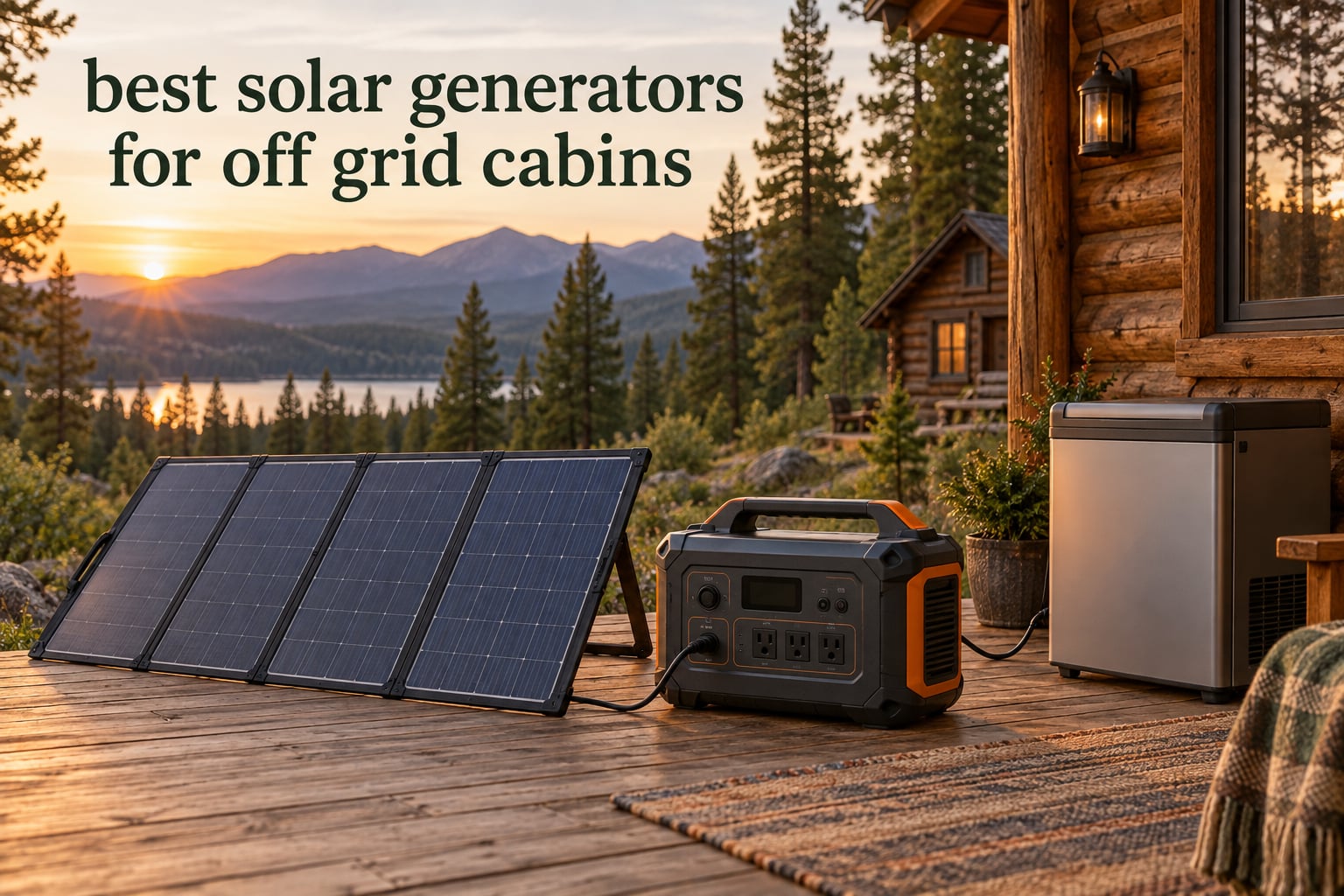 best solar generators for off grid cabins