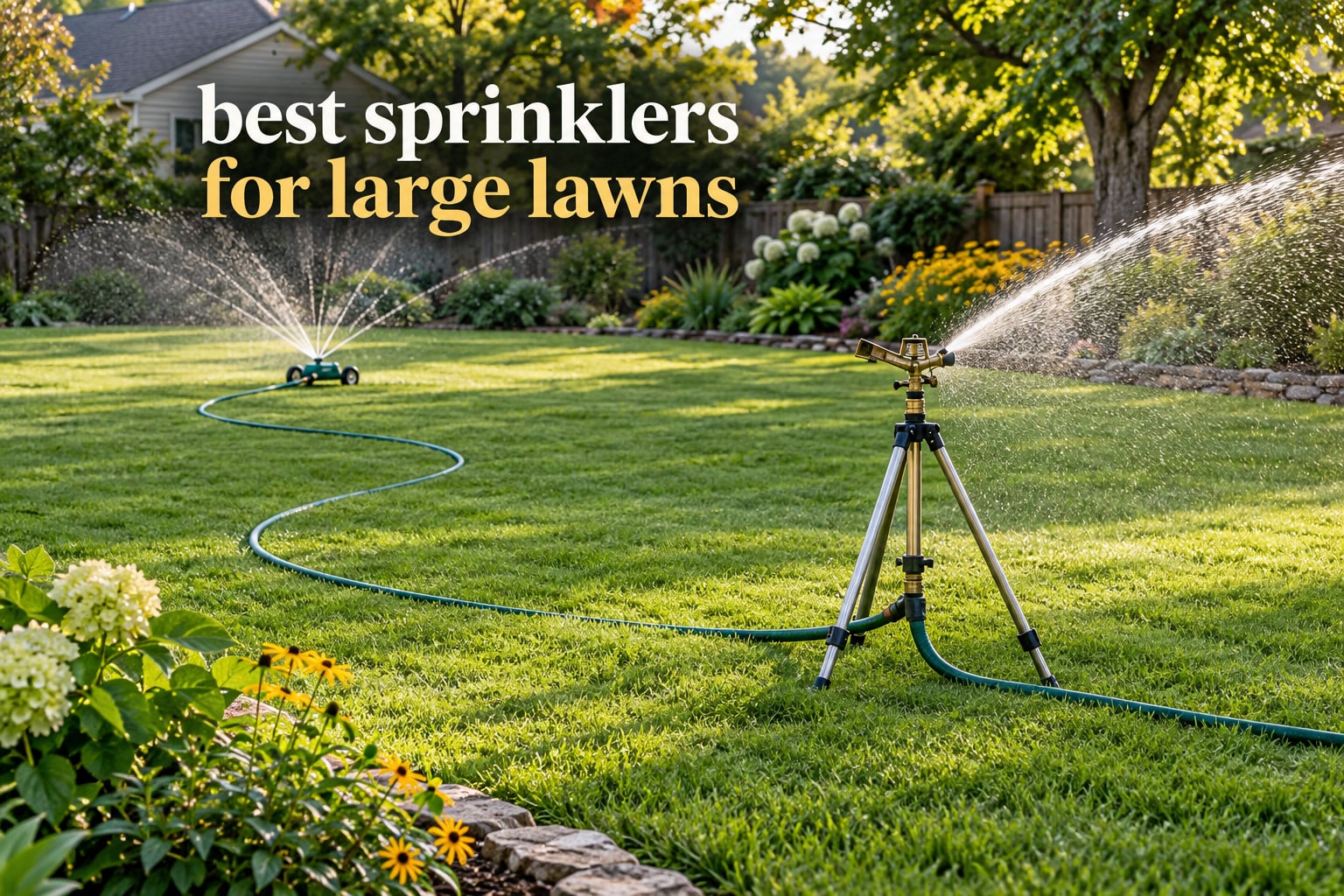 best sprinklers for large lawns